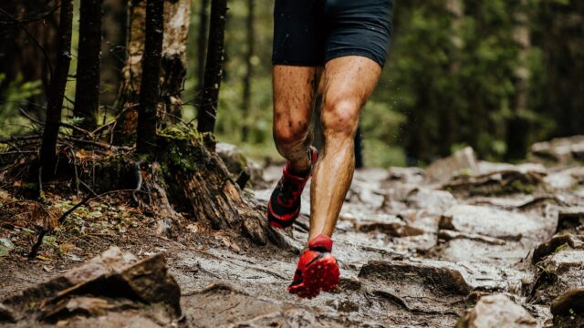 trail runner leg feet pain